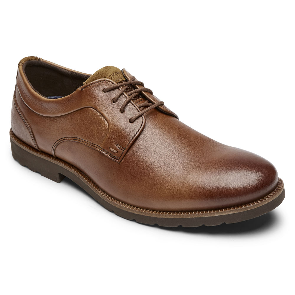 Rockport Mens Sharp & Ready 2 Plain Toe - Oxfords Brown - ZWB721839